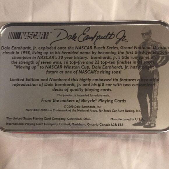 Dale Earnhardt jr playing card set - Picture 4 of 6